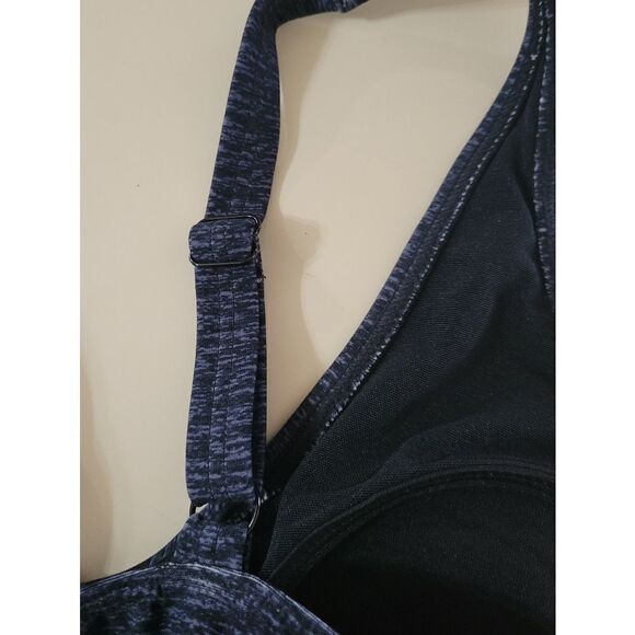 TYR Women's Blue Marled V-Neck Swimsuit Top - Picture 8 of 12